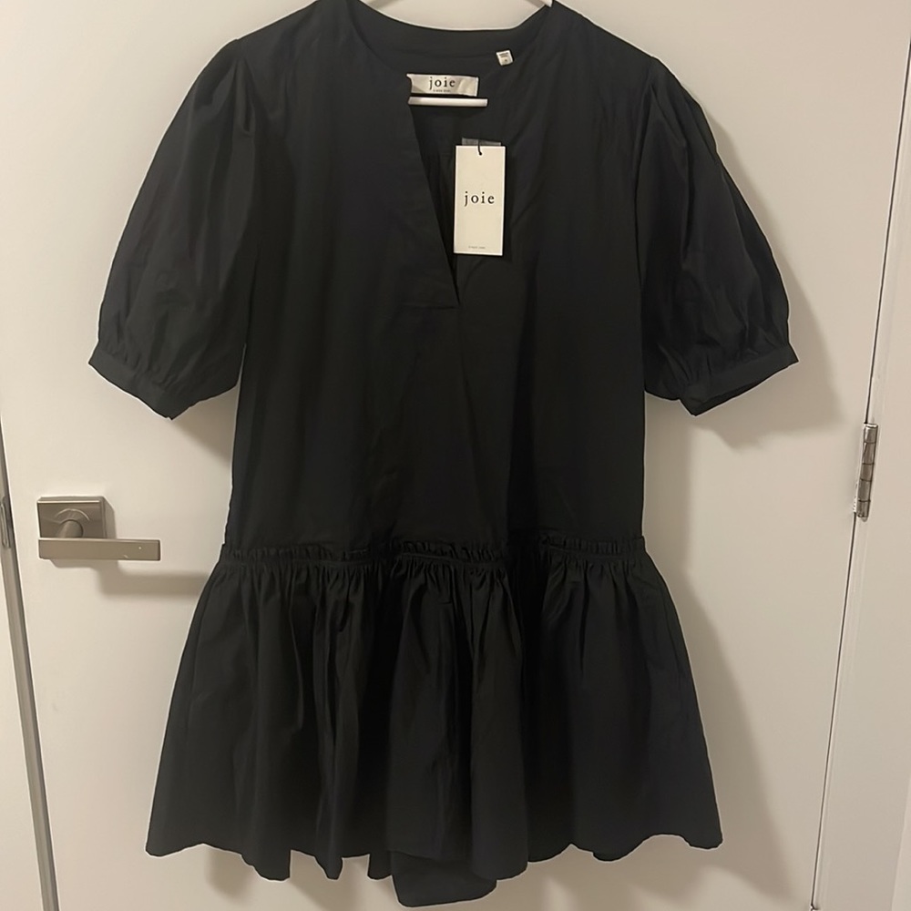 Joie Courtrine Black Cotton Dress - Picture 8 of 10
